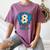 Ice Cream Baseball Glove 8th Birthday Edition Women's Comfort Colors T-Shirt Blue Jean