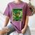 Leprechaun Playing Baseball Japanese Art St Patricks Day Women's Comfort Colors T-Shirt Blue Jean