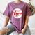Mama Baseball Mom Women's Comfort Colors T-Shirt Blue Jean