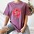 Sporty Rose Graphic With Baseball And Rugby Ball Petals Women's Comfort Colors T-Shirt Blue Jean Sporty Rose Graphic With Baseball And Rugby Ball Petals Women's Comfort Colors T-Shirt Blue Jean