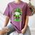 St Patrick Day Baseball Drip Ice Cream Baseball Women's Comfort Colors T-Shirt Blue Jean