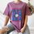 In My T-Ball Mom Era Baseball Mom Groovy Mother's Day Women's Comfort Colors T-Shirt Blue Jean
