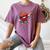 Valentines Day Baseball Dabbing Red Heart Love Boys Women's Comfort Colors T-Shirt Blue Jean