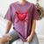 Valentines Day Baseball Red Heart Dab Boys Girls Kids Women's Comfort Colors T-Shirt Blue Jean