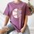 Warning Baseball Mom Will Yell Loudly Women's Comfort Colors T-Shirt Blue Jean
