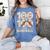 100 Days Of School Baseball Love Valentine’s Day Men Women Women's Comfort Colors T-Shirt Chalky Mint