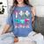 100 Days Of School Boys Kids 100th Day Of School Baseball Women's Comfort Colors T-Shirt Chalky Mint