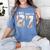 I Was 6 Now I'm 7 Year Old Birthday 67 Meme Baseball Bday Women's Comfort Colors T-Shirt Chalky Mint