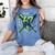 67 Baseball Drip Effect Urban Tee Style 6-7 Meme Graphic Premium Tri-Blend Women's Comfort Colors T-Shirt Chalky Mint