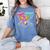 67 Baseball Ice Cream Drip Number Women's Comfort Colors T-Shirt Chalky Mint