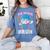 67 Six Seven Baseball Ice Cream Drip Number 67 Player Women's Comfort Colors T-Shirt Chalky Mint