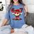 67 Valentine Day Baseball Chocolate Ice Cream Drip Women's Comfort Colors T-Shirt Chalky Mint