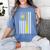 American Flag Baseball Mom Team Women's Comfort Colors T-Shirt Chalky Mint