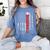 American Flag Baseball Team Baseball Player Baseball Women's Comfort Colors T-Shirt Chalky Mint