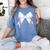 Baseball Bow Baseball Mom Women Baseball Mama Premium Women's Comfort Colors T-Shirt Chalky Mint