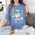 Baseball Character Cartoon Batter Drip Style Women Men Women's Comfort Colors T-Shirt Chalky Mint Baseball Character Cartoon Batter Drip Style Women Men Women's Comfort Colors T-Shirt Chalky Mint