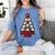 Baseball Christmas Tree Proud Baseball Mom Tee Women's Comfort Colors T-Shirt Chalky Mint
