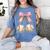 Baseball Girls Women Coquette Pink Bow Baseball Women's Comfort Colors T-Shirt Chalky Mint