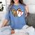 Baseball Heart Leopard Heart Sport Baseball Mom Women's Comfort Colors T-Shirt Chalky Mint