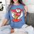 Baseball Ice Cream Drip Baseball Strawberry For Youth Red Women's Comfort Colors T-Shirt Chalky Mint