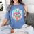 Baseball Ice Cream Heart Sunglasses Youth Boys Valentine Women's Comfort Colors T-Shirt Chalky Mint