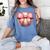 Baseball Mom Coquette Pink Bow Baseball Mom Women's Comfort Colors T-Shirt Chalky Mint