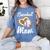 Baseball Mom Grandma Leopard Baseball Lover Fan Women's Comfort Colors T-Shirt Chalky Mint
