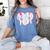 Baseball Mom Heart Women's Comfort Colors T-Shirt Chalky Mint