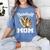 Baseball Mom Leopard Heart Matching Family Women's Comfort Colors T-Shirt Chalky Mint