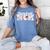Baseball Mom Mama Mother's Day Player Women's Comfort Colors T-Shirt Chalky Mint