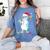 Baseball Snowman Drip Cool Christmas Men Boys Girls Women's Comfort Colors T-Shirt Chalky Mint