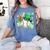 Baseball St Patricks Day Lucky Baseball Player Shamrock Women's Comfort Colors T-Shirt Chalky Mint