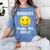 Boobies Make Me Smile Mardi Gras Raglan Baseball Tee Women's Comfort Colors T-Shirt Chalky Mint