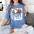 Cheer Baseball Mom Of Both Baseball And Cheer Mother Women's Comfort Colors T-Shirt Chalky Mint