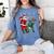 Christmas Santa Baseball Ugly Sweater Women's Comfort Colors T-Shirt Chalky Mint Christmas Santa Baseball Ugly Sweater Women's Comfort Colors T-Shirt Chalky Mint
