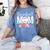Floral Baseball Mom Mother's Day Cute Baseball Mama Mommy Women's Comfort Colors T-Shirt Chalky Mint Floral Baseball Mom Mother's Day Cute Baseball Mama Mommy Women's Comfort Colors T-Shirt Chalky Mint