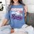 GodMom Rookie Of Year 1st Birthday Baseball Theme Matching Women's Comfort Colors T-Shirt Chalky Mint