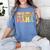 Groovy Somebody's Loud Mouth Mama Baseball Mom Mother's Day Women's Comfort Colors T-Shirt Chalky Mint