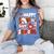 Happy 100 Days Of School Baseball Football PE Teacher Women's Comfort Colors T-Shirt Chalky Mint