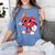 Heart Play Baseball Valentine's Day Teens Boys Girls Kids Women's Comfort Colors T-Shirt Chalky Mint