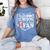 I'm Not Just His Mom I'm His One Fan Proud Baseball Mom Women's Comfort Colors T-Shirt Chalky Mint