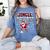 Jingle Ballers Plaid Santa Dabbing Baseball Christmas Women's Comfort Colors T-Shirt Chalky Mint