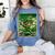 Leprechaun Playing Baseball Japanese Art St Patricks Day Women's Comfort Colors T-Shirt Chalky Mint