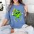 Lucky Shamrock Playing Baseball St Patrick's Kids Boys Women's Comfort Colors T-Shirt Chalky Mint