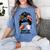 Mom Of Ballers Messy Bun Football Mom Baseball Mom Of Both Women's Comfort Colors T-Shirt Chalky Mint