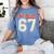 Number 67 Meme Six Seven Baseball Style Kids Boy Teen Women's Comfort Colors T-Shirt Chalky Mint Number 67 Meme Six Seven Baseball Style Kids Boy Teen Women's Comfort Colors T-Shirt Chalky Mint