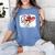 Peace Love Baseball Mom Mommy Women's Comfort Colors T-Shirt Chalky Mint