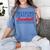 Retro Baseball Mom Mother's Day Weekend Forecast Baseball Women's Comfort Colors T-Shirt Chalky Mint