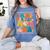 Retro Groovy In My Baseball Mom Era Happy Women Premium Women's Comfort Colors T-Shirt Chalky Mint