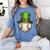 St Patricks Day Baseball Player Leprechaun Hat Men Boys Kids Women's Comfort Colors T-Shirt Chalky Mint
